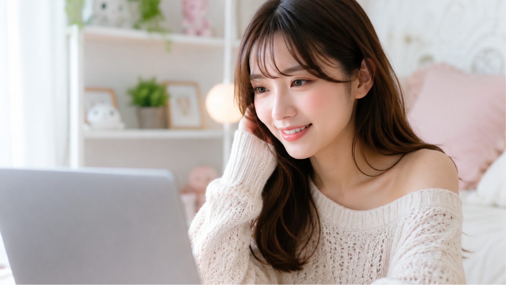 FANZAライブチャットで顔出しなしの働き方を検討する20代女性