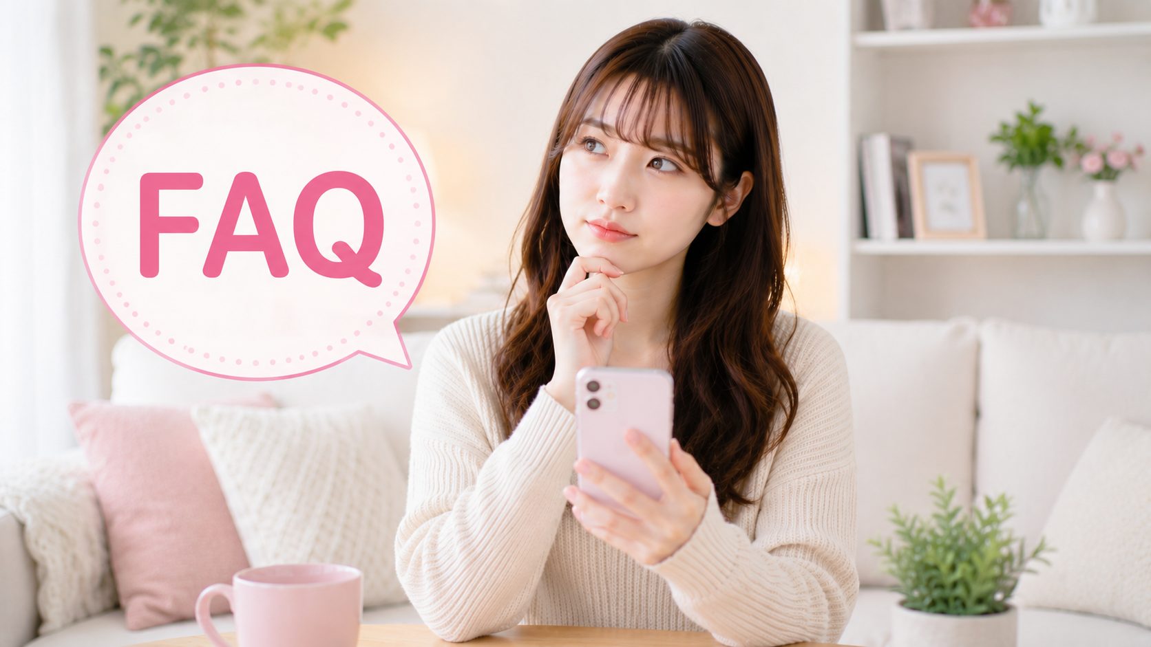 FANZAライブチャットのよくある質問や疑問を調べる20代女性 FAQ