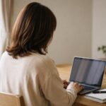在宅ワークをする40代シングルマザーの管理人プロフィールイメージ